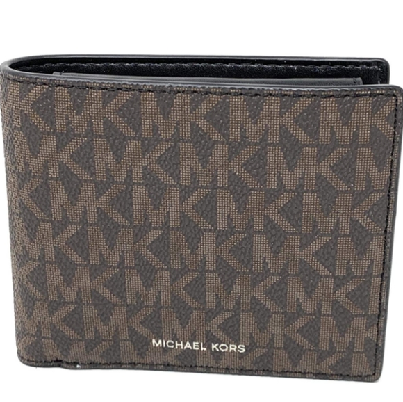 Michael kors men's brown bifold wallet - Picture 1 of 6